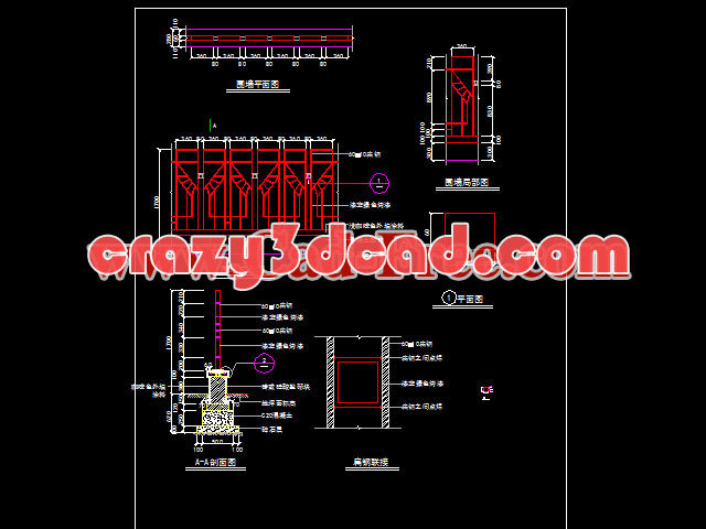 Wall Stainless Steel Cad Details